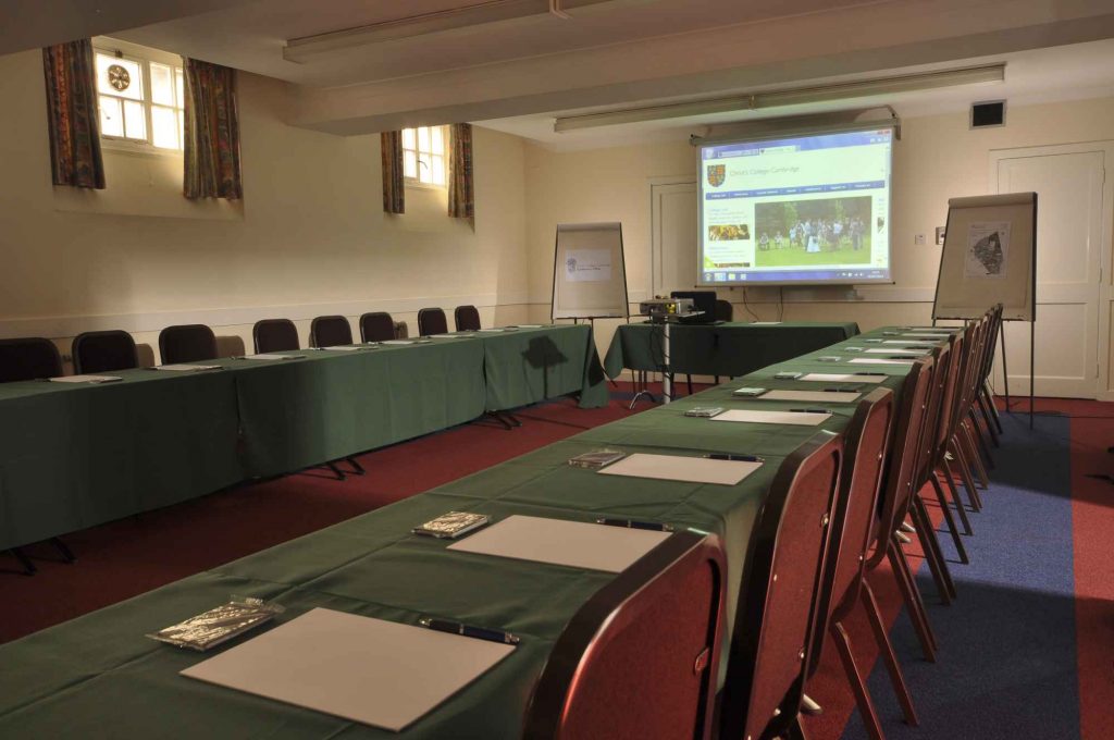 Christs College Amenity Room Conference Up-shape layout