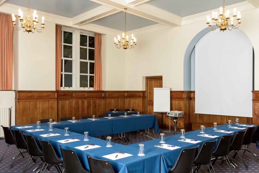 Christs College Lloyd room conference room set up