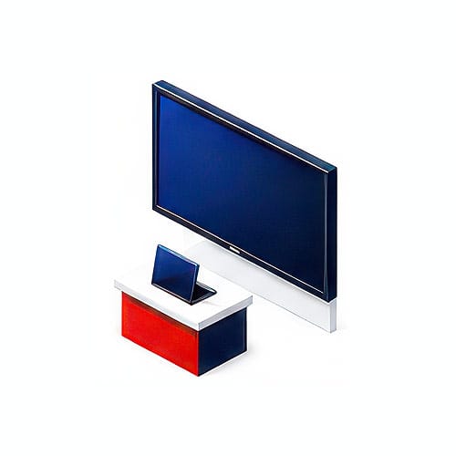 AV logo of a screen