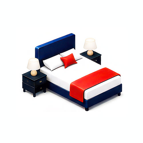 Logo of a double bed