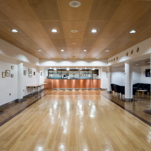 The Function Room at Christ's College, Cambridge which includes a Bar and Seating Area.