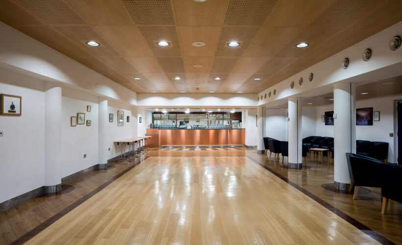 The Function Room at Christ's College, Cambridge which includes a Bar and Seating Area.