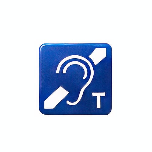 Logo of a hearing loop