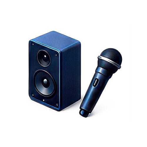 Logo of a microphones