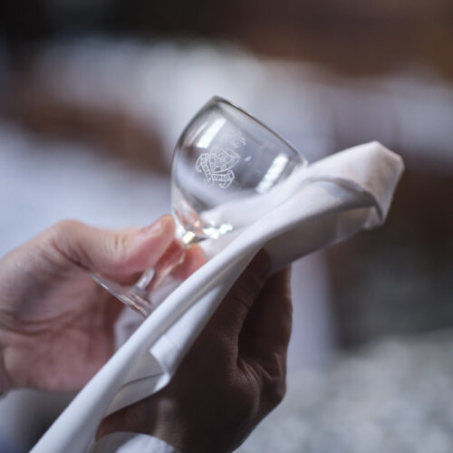 Christ's College wine glass